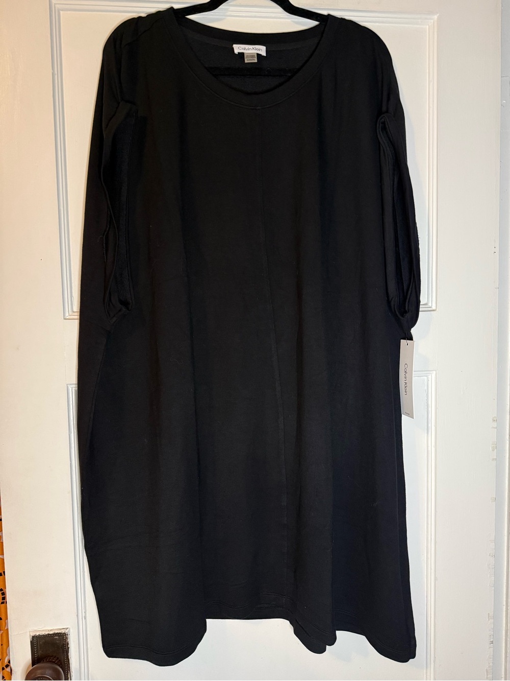 Calvin Klein Black Short Sleeve Shift Dress | 2X | NWT
